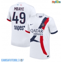 Camisa de time de futebol Paris Saint-Germain Ibrahim Mbaye #49 Replicas 2º Equipamento 2025-26 Manga Curta